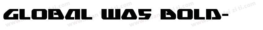 Global W05 Bold字体转换